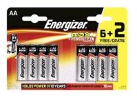 Energizer Max - 8x AA-batterijen (6 + 2 gratis) 1,5 V / 2750 mAh